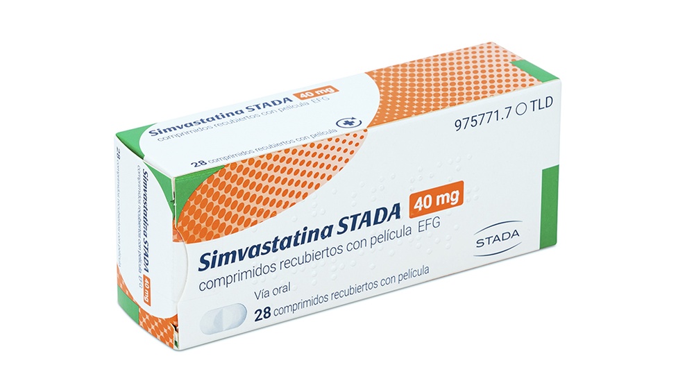 SIMVASTATINA STADA 40 mg COMPRIMIDOS REVESTIDOS POR PELÍCULA