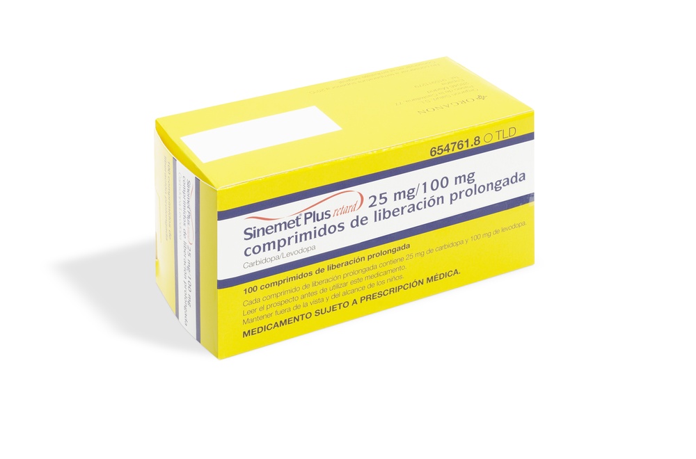 SINEMET PLUS RETARD 25 mg/100 mg COMPRIMIDOS DE LIBERTAÇÃO PROLONGADA