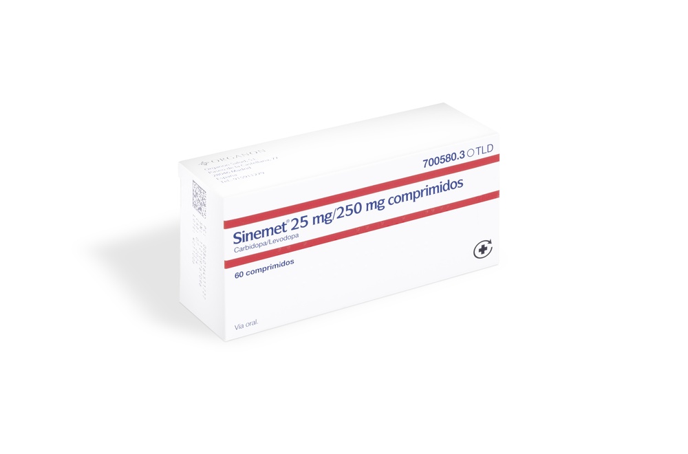 SINEMET 25 mg/250 mg COMPRIMIDOS