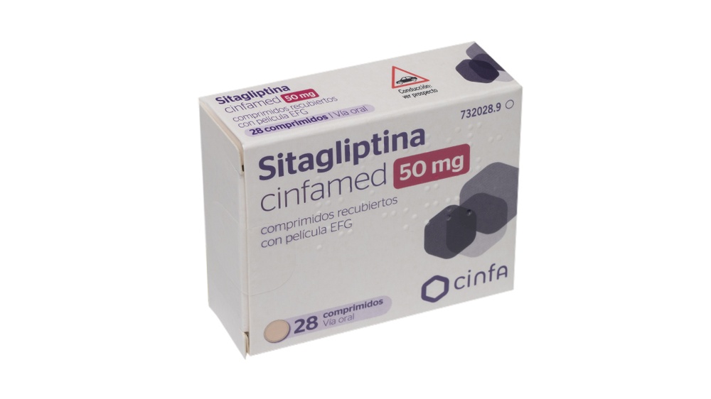 SITAGLIPTINA CINFAMED 50 mg COMPRIMIDOS REVESTIDOS POR PELÍCULA