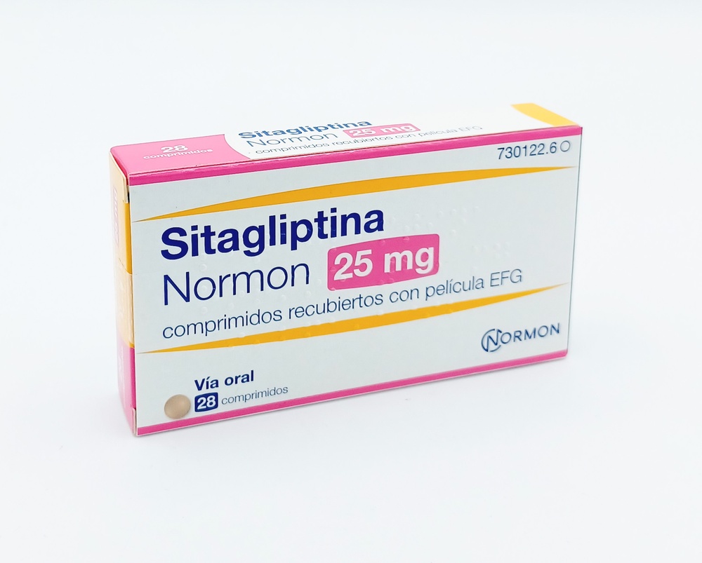 SITAGLIPTINA NORMON 25 mg COMPRIMIDOS REVESTIDOS POR PELÍCULA