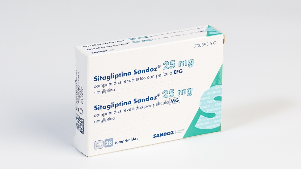SITAGLIPTINA SANDOZ 25 mg COMPRIMIDOS REVESTIDOS POR PELÍCULA