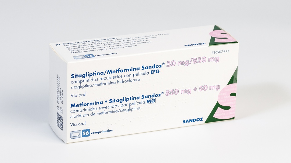 SITAGLIPTINA/METFORMINA SANDOZ 50 mg/850 mg COMPRIMIDOS REVESTIDOS POR PELÍCULA