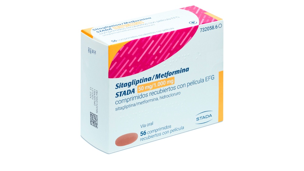 SITAGLIPTINA/METFORMINA STADA 50 mg/1000 mg COMPRIMIDOS REVESTIDOS POR PELÍCULA