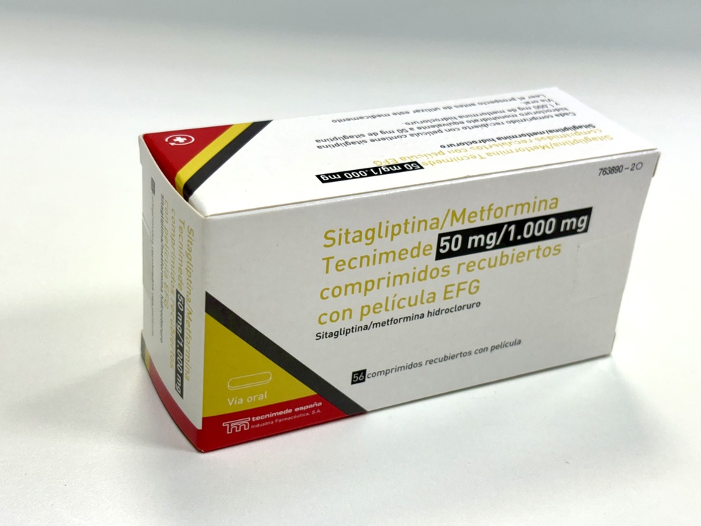 SITAGLIPTINA/METFORMINA TECNIMEDE 50 mg/1000 mg COMPRIMIDOS REVESTIDOS POR PELÍCULA