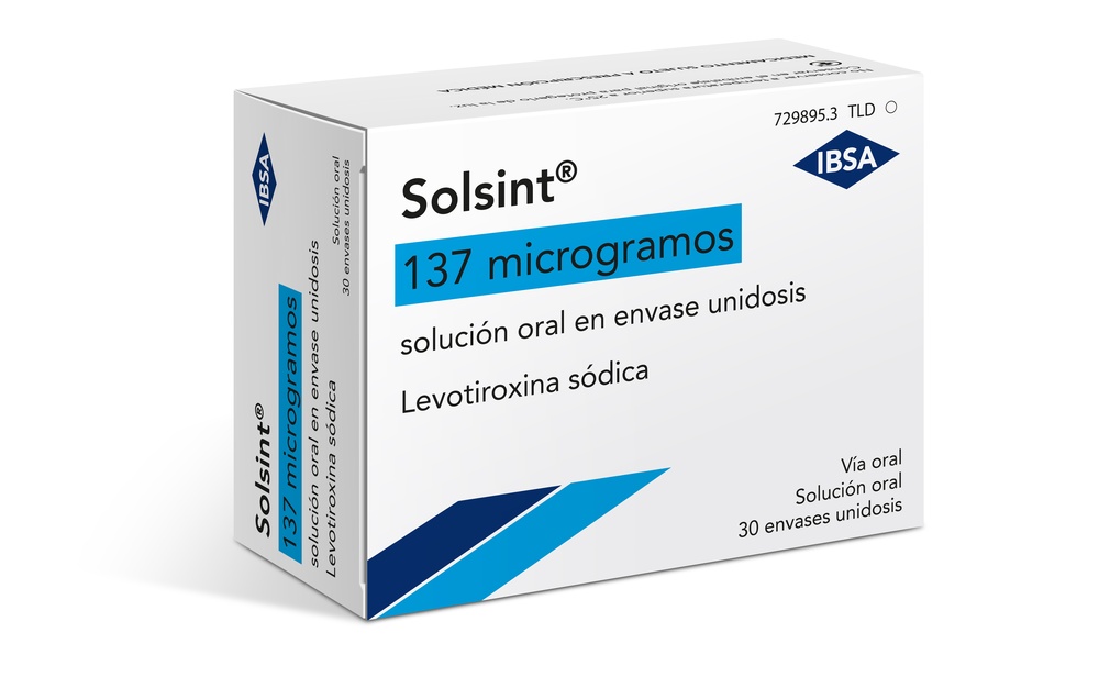 SOLSINT 137 microgramas solução oral em embalagens unidose