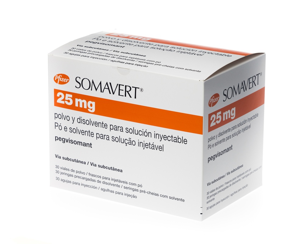 SOMAVERT 25 mg PÓ E SOLVENTE PARA SOLUÇÃO INJETÁVEL