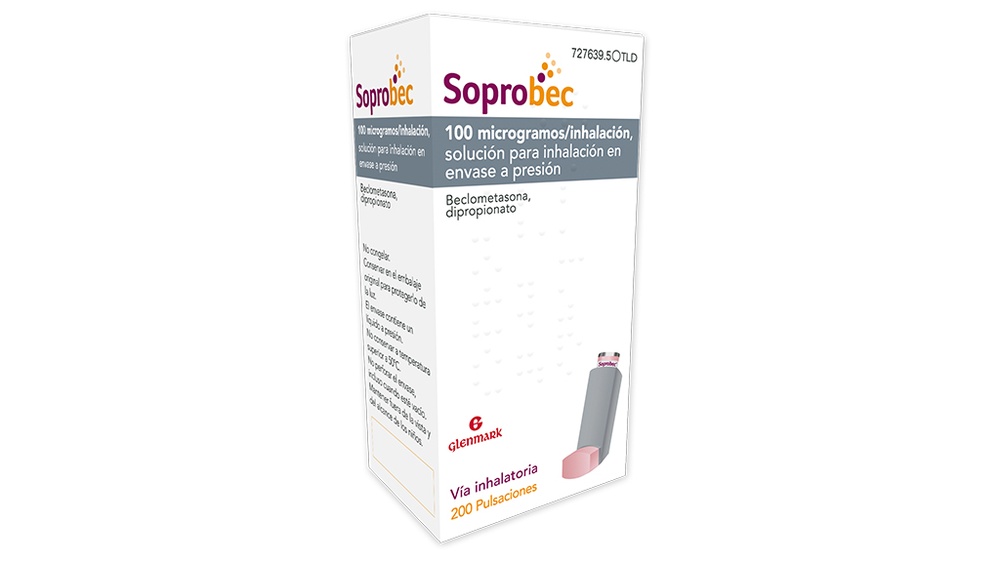 SOPROBEC 100 microgramas/inalação solução para inalação em embalagem pressurizada