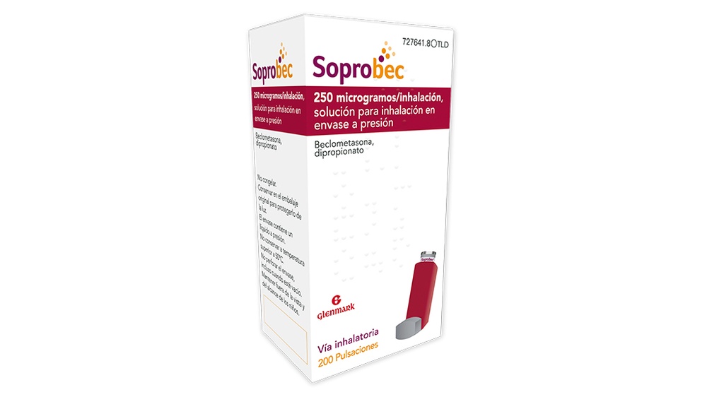SOPROBEC 250 microgramas/inalação solução para inalação em embalagem pressurizada