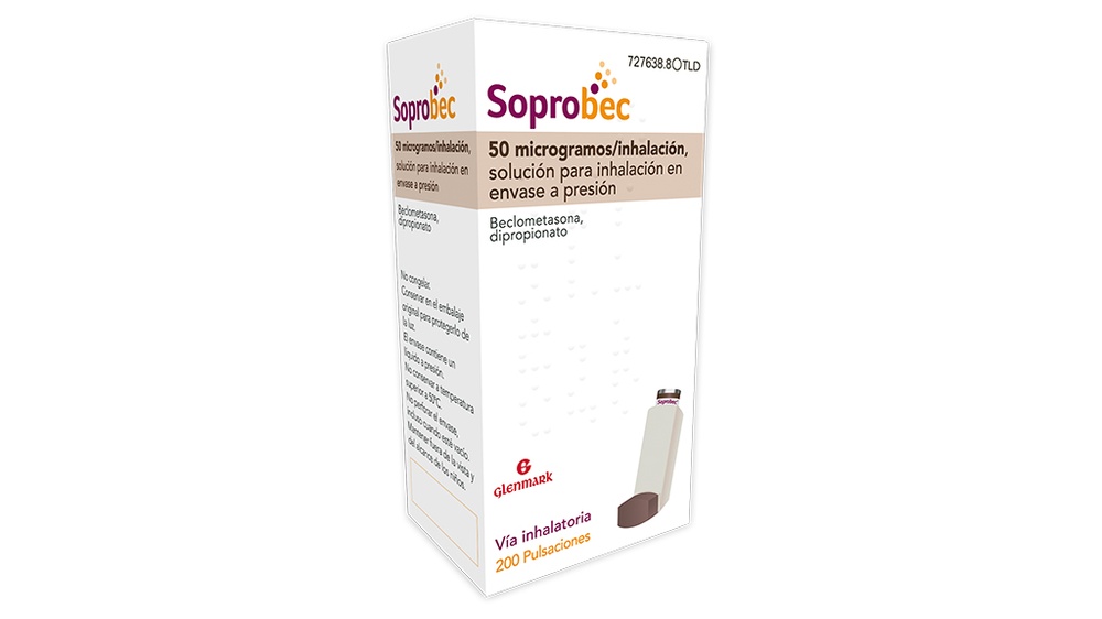 SOPROBEC 50 microgramas/inalação solução para inalação em embalagem pressurizada
