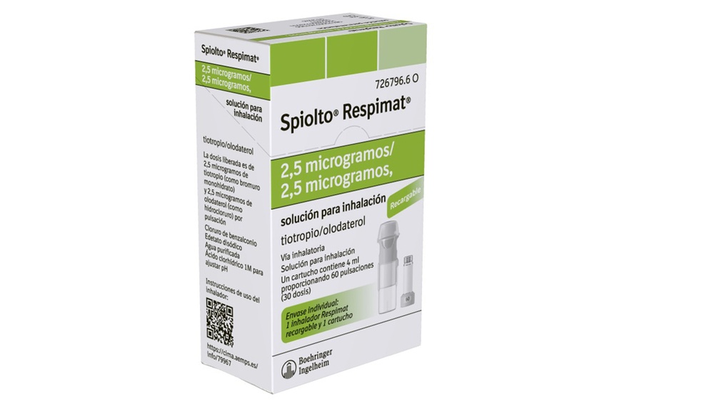 SPIOLTO RESPIMAT 2,5 microgramas/2,5 microgramas solução para inalação