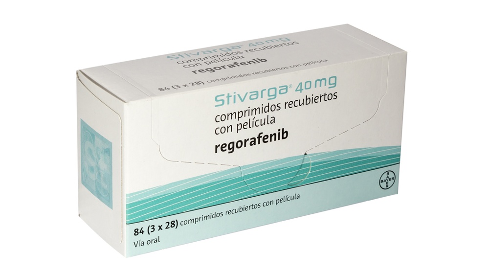STIVARGA 40 mg COMPRIMIDOS REVESTIDOS POR PELÍCULA