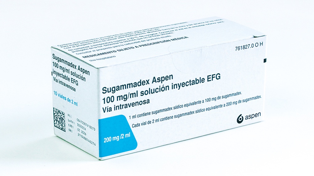 SUGAMMADEX ASPEN 100 mg/mL Solução Injectável