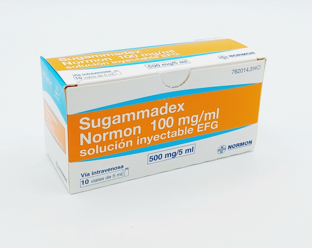 SUGAMMADEX NORMON 100 mg/mL Solução Injectável