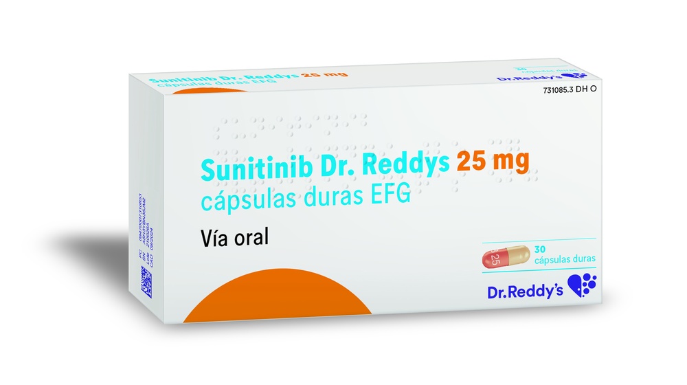 SUNITINIB DR. REDDYS 25 mg CÁPSULAS DURAS