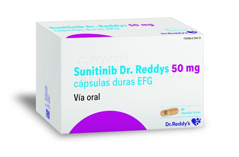 SUNINITIB DR. REDDYS 50 mg CÁPSULAS DURAS