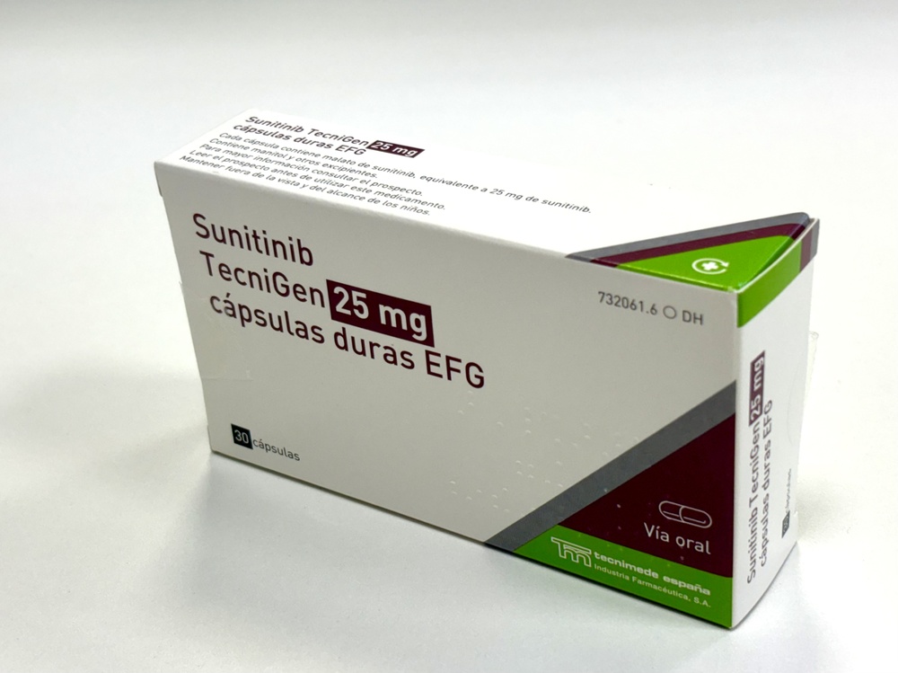SUNITINIB TECNIGEN 25 mg CÁPSULAS DURAS