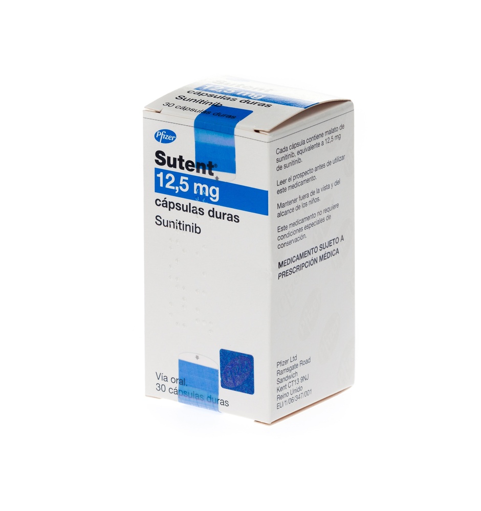 SUTENT 12,5 mg CÁPSULAS DURAS