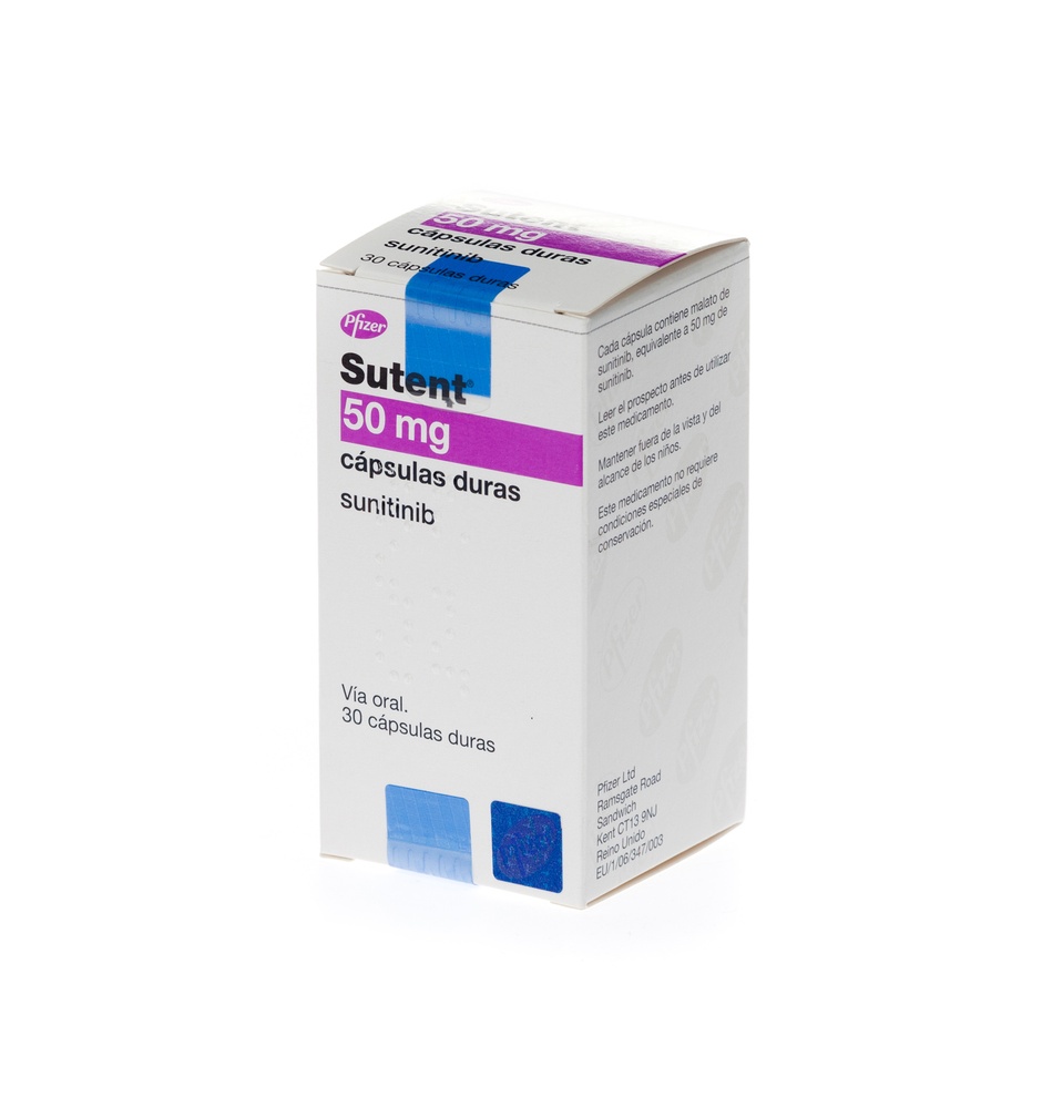 SUTENT 50 mg CÁPSULAS DURAS