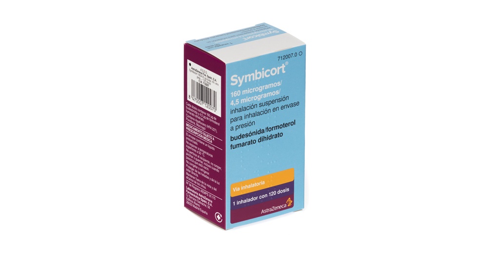 SYMBICORT 160 microgramas/4,5 microgramas/inalação suspensão pressurizada para inalação