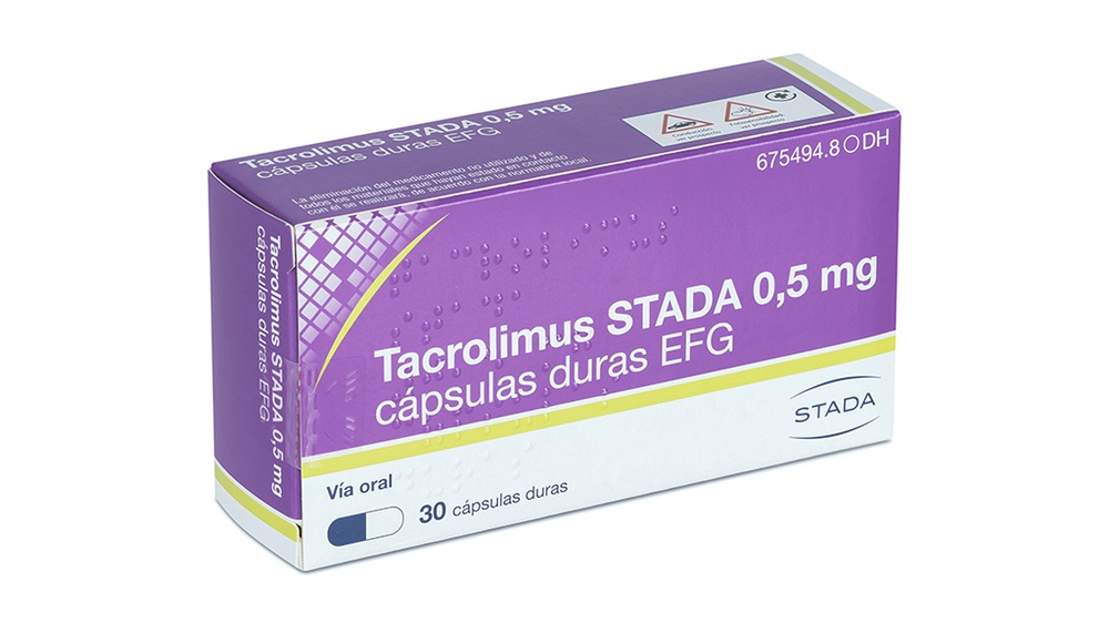 TACROLIMUS STADA 0,5 mg CÁPSULAS DURAS