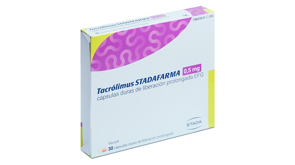 TACROLIMUS STADAFARMA 0,5 mg CÁPSULAS DURAS DE LIBERTAÇÃO PROLONGADA