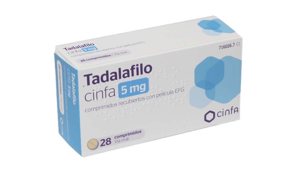 TADALAFILO CINFA 5 mg COMPRIMIDOS REVESTIDOS POR PELÍCULA