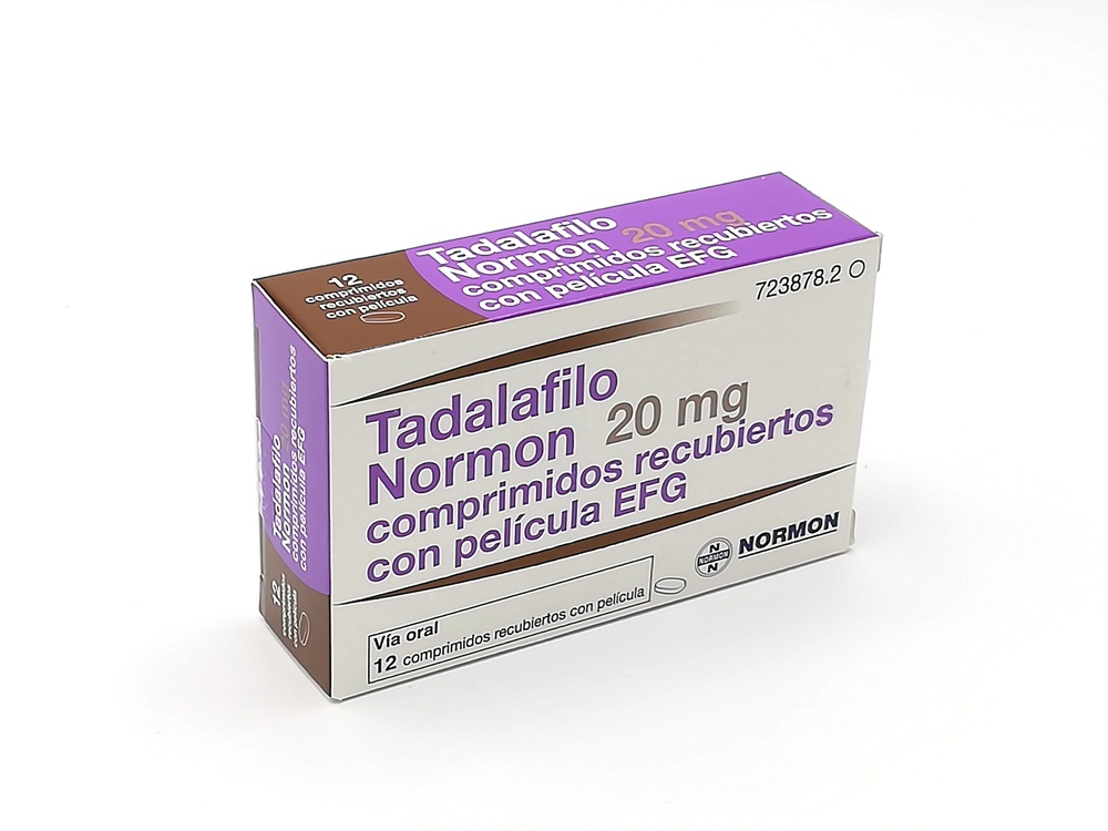 TADALAFILO NORMON 20 mg COMPRIMIDOS REVESTIDOS POR PELÍCULA