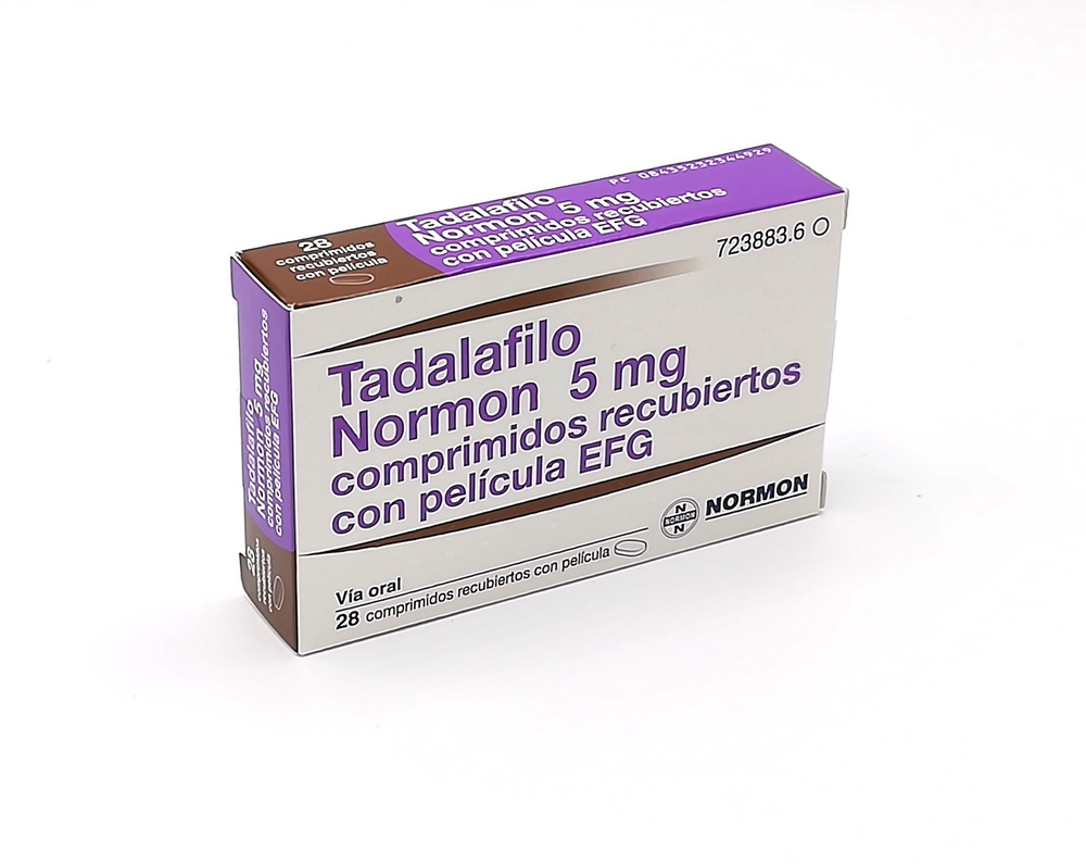 TADALAFILO NORMON 5 mg COMPRIMIDOS REVESTIDOS POR PELÍCULA