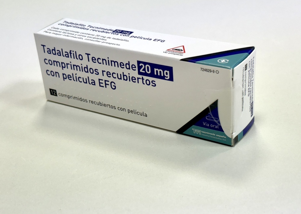 TADALAFILO TECNIMEDE 20 mg COMPRIMIDOS REVESTIDOS POR PELÍCULA