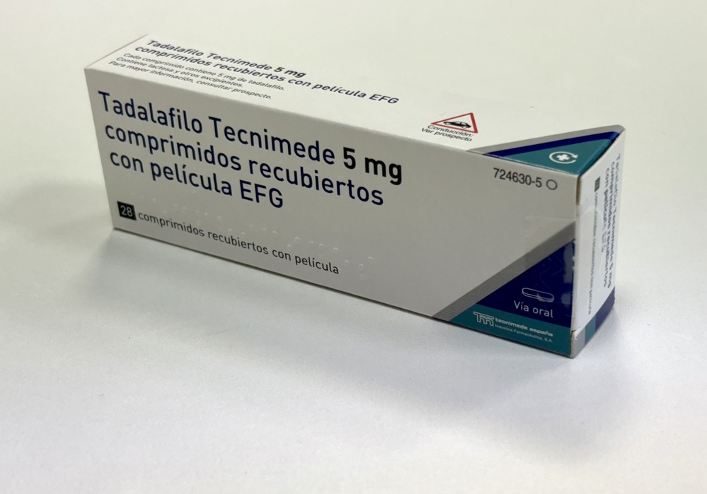 TADALAFILO TECNIMEDE 5 mg COMPRIMIDOS REVESTIDOS POR PELÍCULA