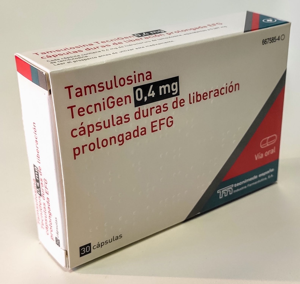 TAMSULOSINA TECNIGEN 0,4 mg CÁPSULAS DE LIBERTAÇÃO PROLONGADA