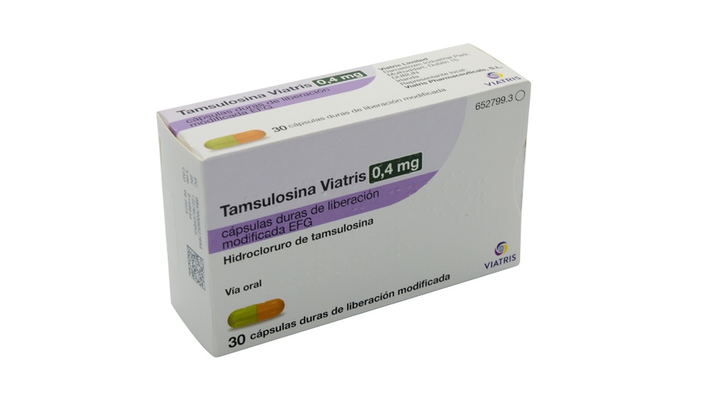 TAMSULOSINA VIATRIS 0,4 mg CÁPSULAS DURAS DE LIBERTAÇÃO MODIFICADA