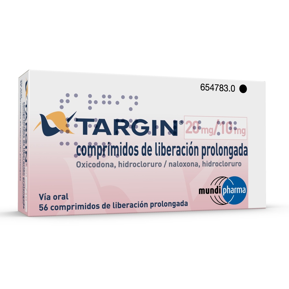 TARGIN 20 mg/10 mg COMPRIMIDOS DE LIBERTAÇÃO PROLONGADA