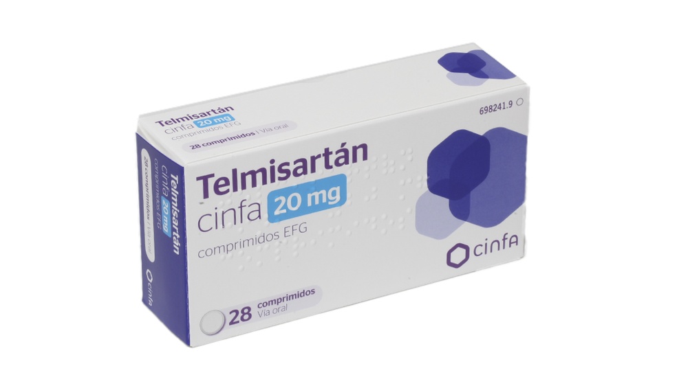 TELMISARTAN CINFA 20 mg COMPRIMIDOS