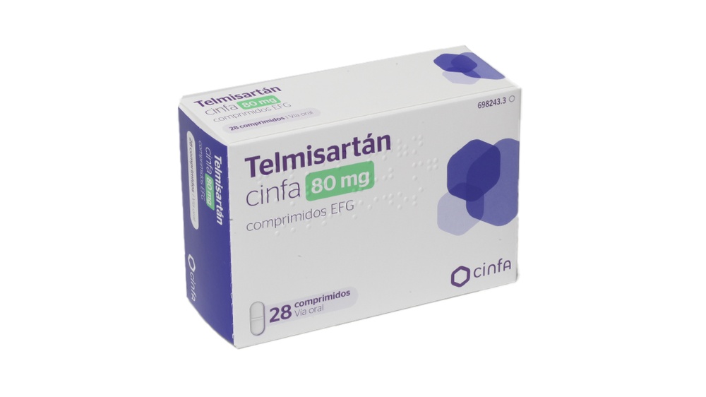 TELMISARTAN CINFA 80 mg COMPRIMIDOS