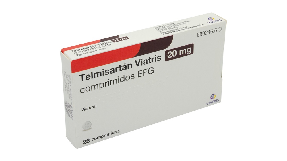 TELMISARTAN VIATRIS 20 mg COMPRIMIDOS