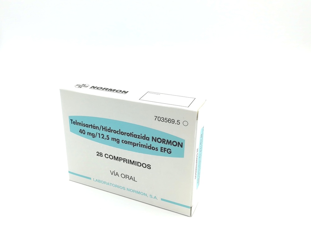 TELMISARTAN/HIDROCLOROTIAZIDA NORMON 40 mg/12,5 mg COMPRIMIDOS