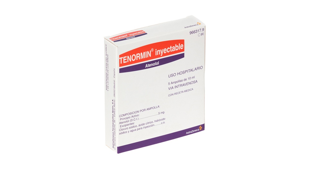 TENORMIN 0,5 mg/ml SOLUÇÃO INJETÁVEL
