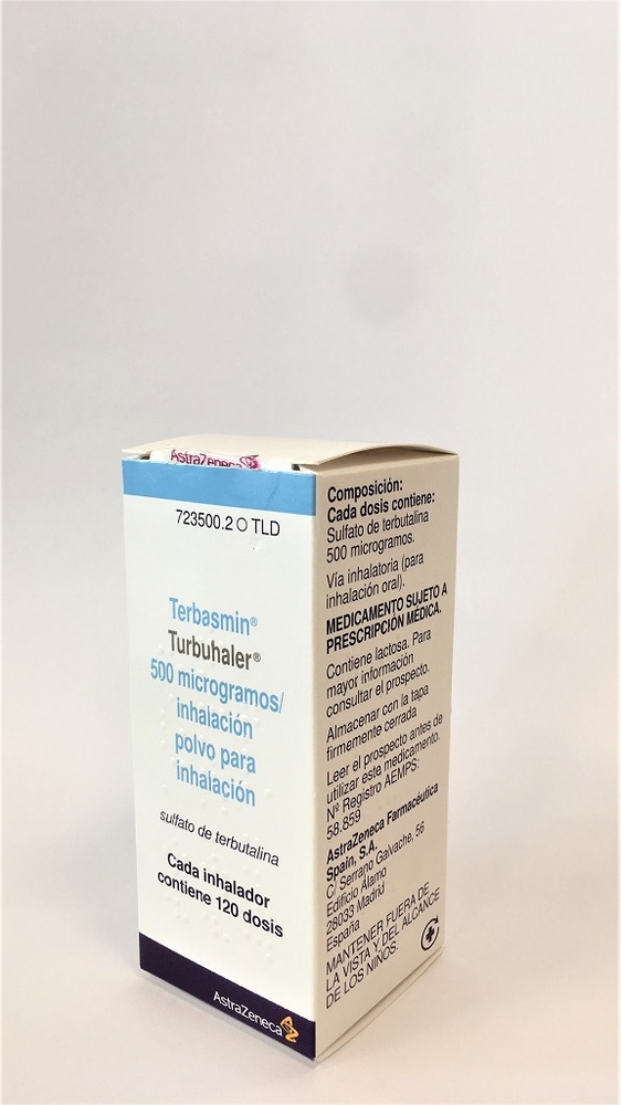 TERBASMIN TURBUHALER 500 microgramas/inalação PÓ PARA INALAÇÃO