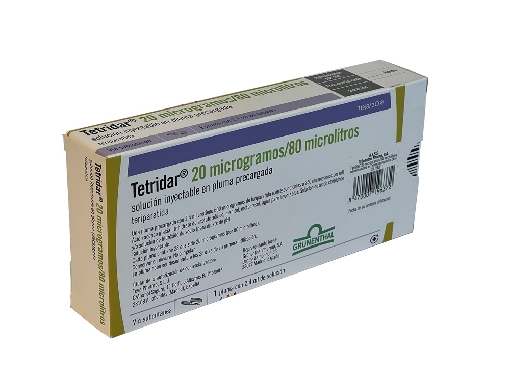 TETRIDAR 20 microgramas/80 microlitros Solução injetável em caneta pré-carregada