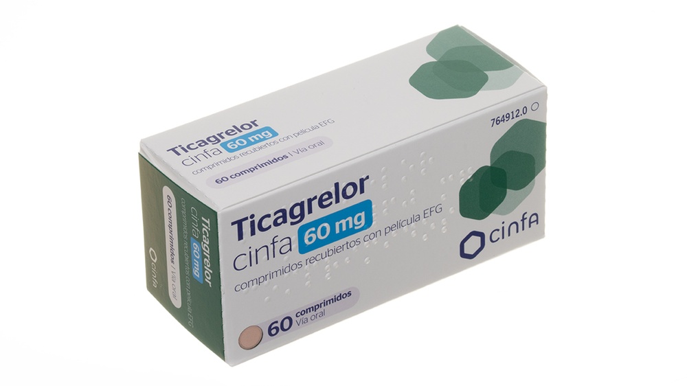TICAGRELOR CINFA 60 mg COMPRIMIDOS REVESTIDOS POR PELÍCULA
