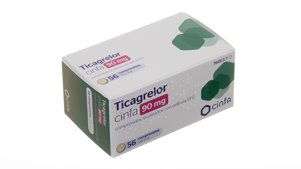TICAGRELOR CINFA 90 mg COMPRIMIDOS REVESTIDOS POR PELÍCULA