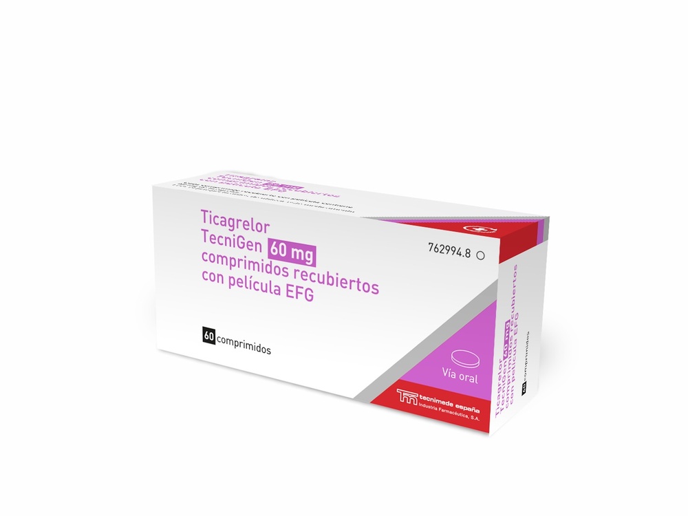 TICAGRELOR TECNIGEN 60 mg COMPRIMIDOS REVESTIDOS POR PELÍCULA