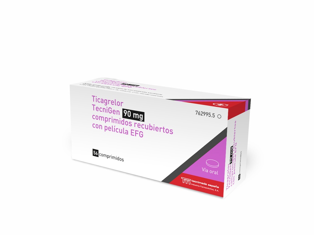TICAGRELOR TECNIGEN 90 mg COMPRIMIDOS REVESTIDOS POR PELÍCULA