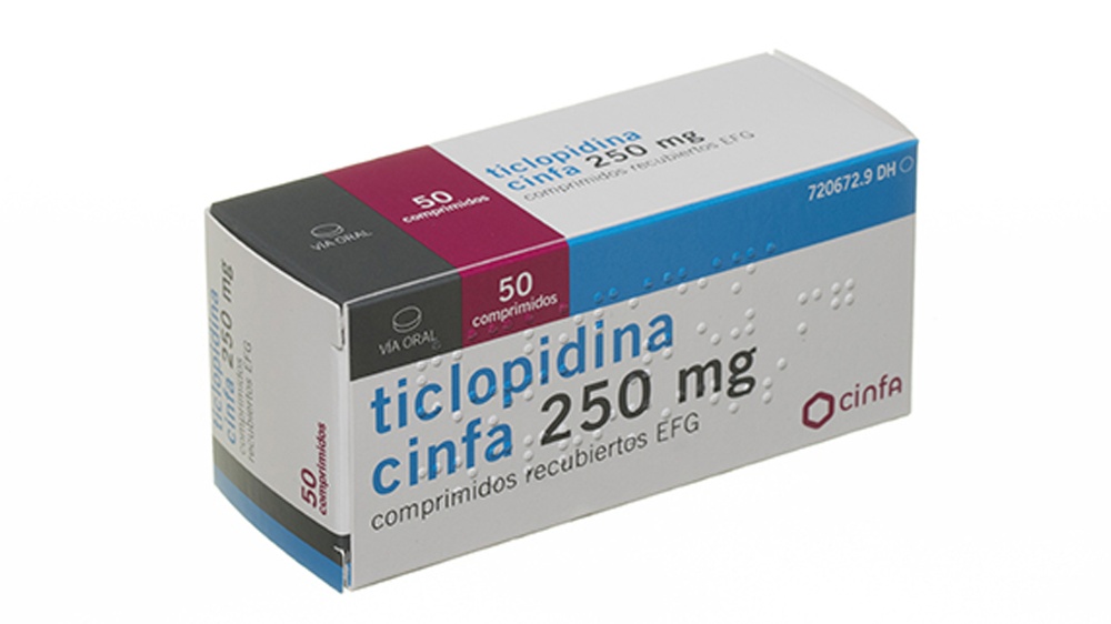 TICLOPIDINA CINFA 250 mg COMPRIMIDOS REVESTIDOS