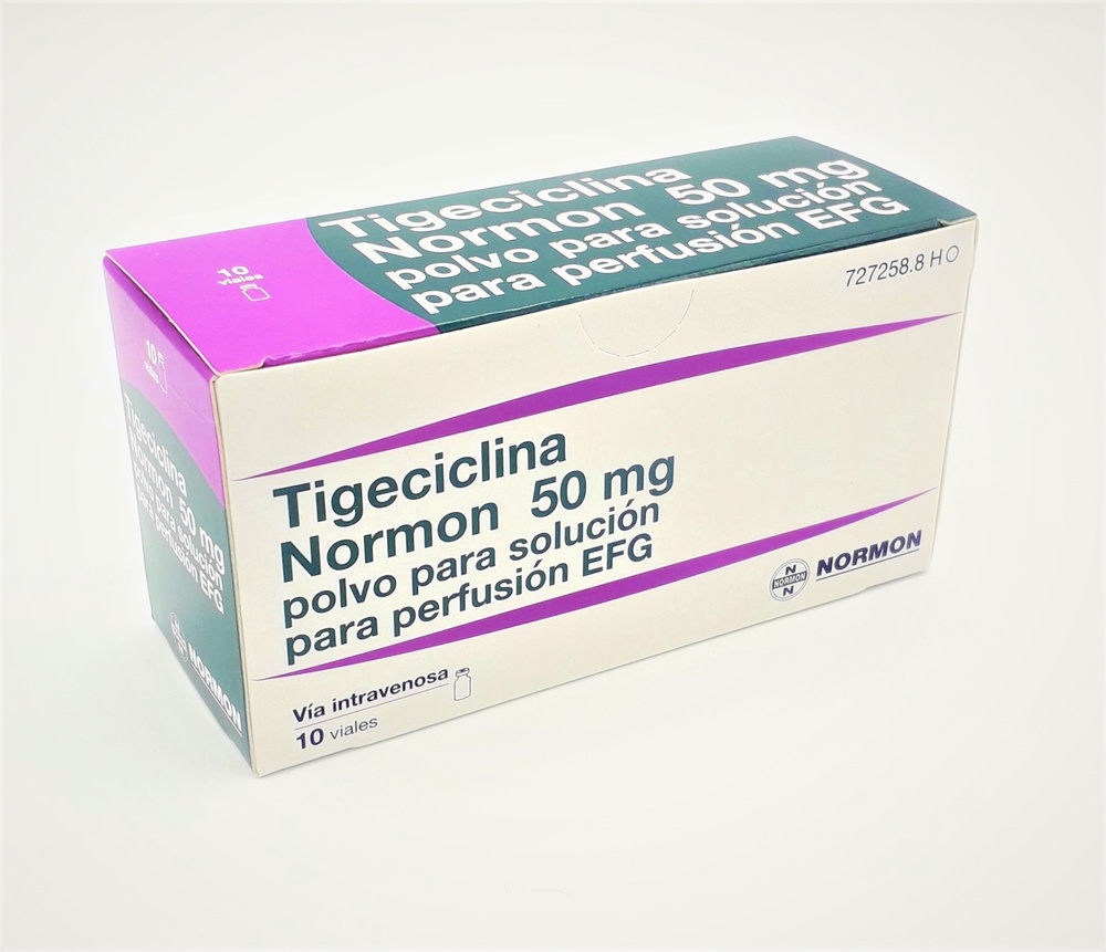 TIGECICLINA NORMON 50 mg PÓ PARA SOLUÇÃO PARA PERFUSÃO