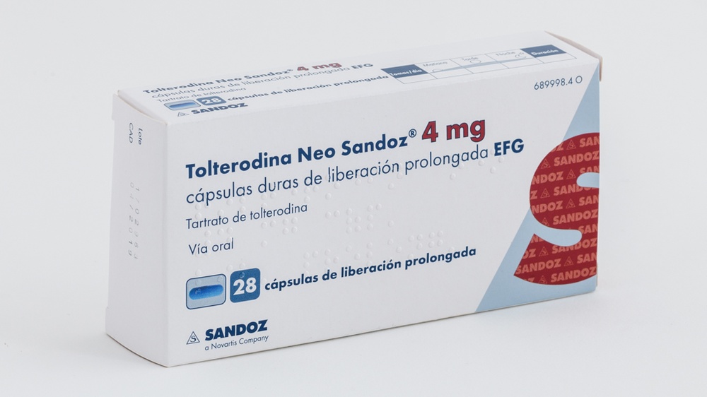 TOLTERODINA NEO SANDOZ 4 mg CÁPSULAS DURAS DE LIBERAÇÃO PROLONGADA
