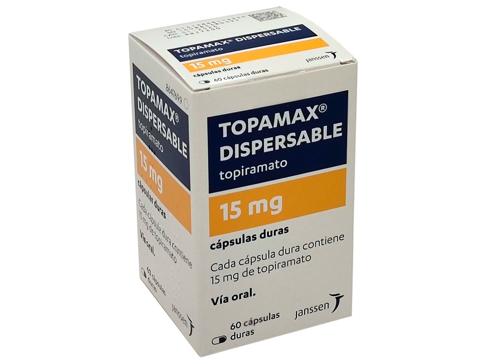 TOPAMAX DISPERSÍVEL 15 mg CÁPSULAS DURAS