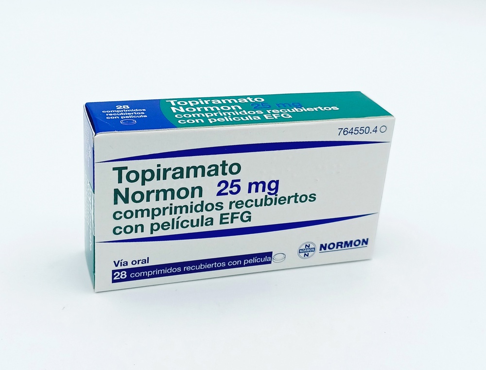 TOPIRAMATO NORMON 25 mg COMPRIMIDOS REVESTIDOS POR PELÍCULA